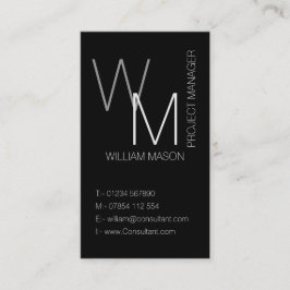 Generic Simple Black Professional Business Card 名刺