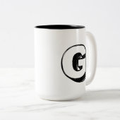Generous G - パーソナライズド ラグジュアリープレイズマグ ツートーンマグカップ (正面右)