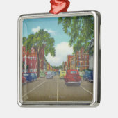 Geneseeの通りの東の眺め メタルオーナメント (左)