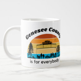 Genesee CountyはEverybody Jumbo Mug用 ジャンボコーヒーマグカップ