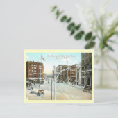 Genesee & Water通り、シラキュース、ニューヨークヴィンテージ ポストカード (スタンド正面)