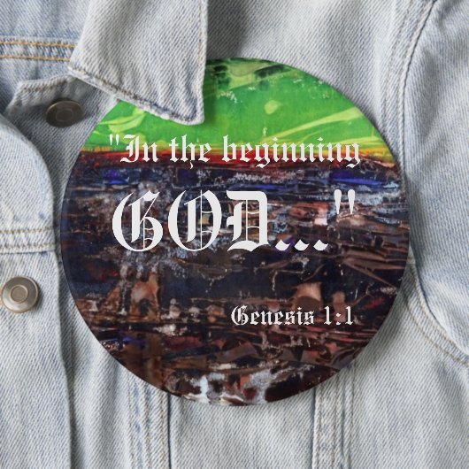 Genesis 1:1ボタン 缶バッジ (インサイチュ)