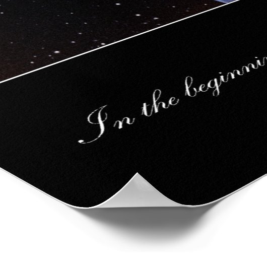 Genesis 1:1 Poster ポスター (角)