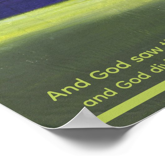 Genesis 1:4 ポスター (角)