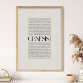 Genesis 1, Bible Verse, Modern Bible, Scripture Wa ポスター