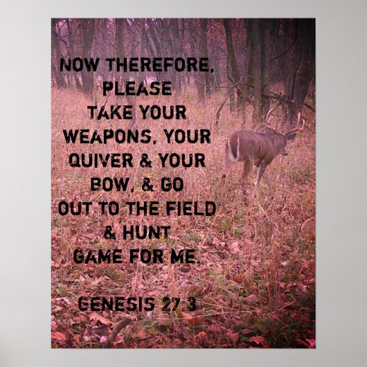 Genesis 27:3 Buck Poster ポスター (正面)