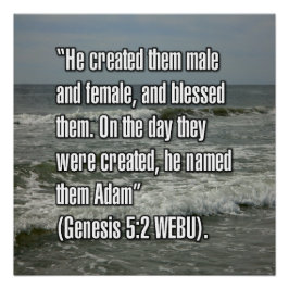 Genesis 5:2 WEBU ポスター