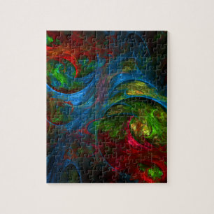 Genesis Blue Abstract Art ジグソーパズル
