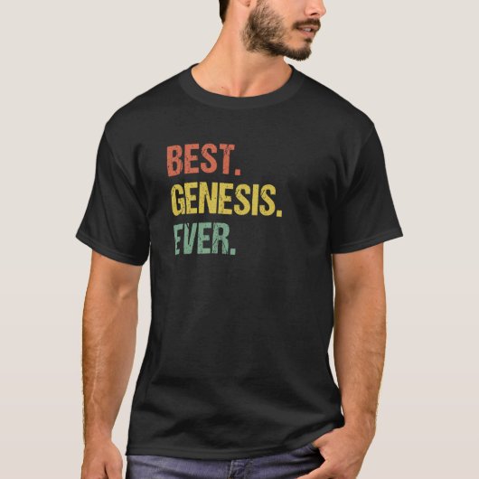 Genesis Ever最高のレトロ名ユーモアあだ名 Tシャツ (正面)