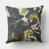Genesis II by Franz Marc:鮮やか抽象芸術 アウトドアクッション (裏面)