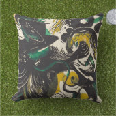 Genesis II by Franz Marc:鮮やか抽象芸術 アウトドアクッション (芝生)