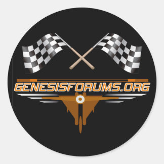 Genesisforums.orgステッカー ラウンドシール