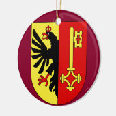 Geneva*のスイス連邦共和国のクリスマスのオーナメント セラミックオーナメント (左)