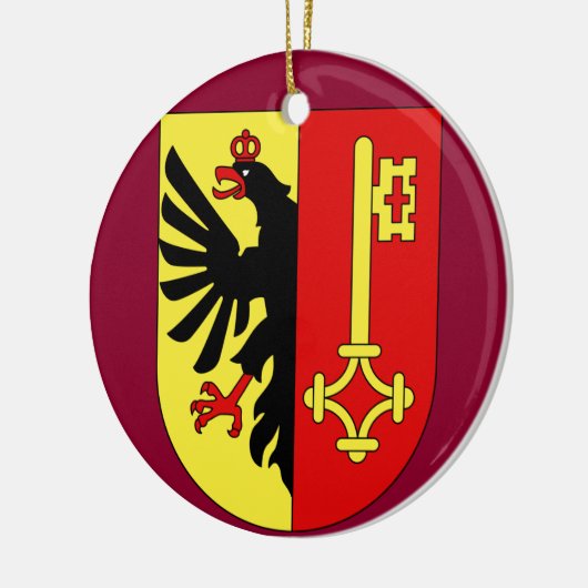 Geneva*のスイス連邦共和国のクリスマスのオーナメント セラミックオーナメント (左)