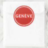 Geneva City Pride Emblem – Swiss Identity ラウンドシール (バッグ)