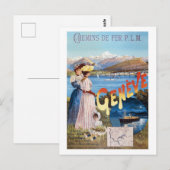 Geneva Switzerland Vintage Poster 1890 ポストカード (正面/裏面)