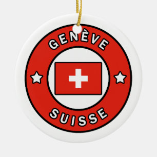Genève Suisse セラミックオーナメント