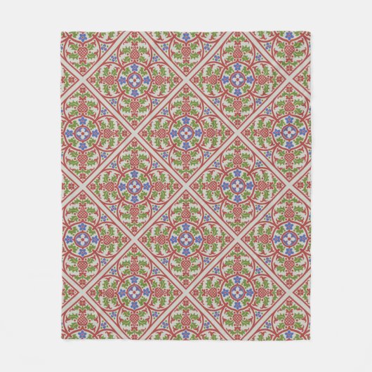 "Geneveive"ゴシック再生メダリオンフリースブランケット フリースブランケット (正面)