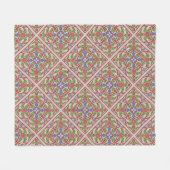 "Geneveive"ゴシック再生メダリオンフリースブランケット フリースブランケット (正面(横))