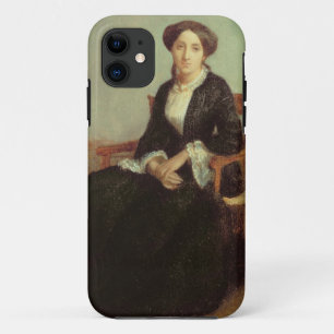 Genevieveセリーヌ1850年のポートレート(キャンバスの油) iPhone 11 ケース