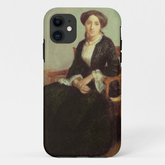 Genevieveセリーヌ1850年のポートレート(キャンバスの油) Case-Mate iPhoneケース (裏面)