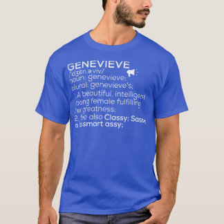 Genevieve名Genevieve定義Genevieve Fema Tシャツ