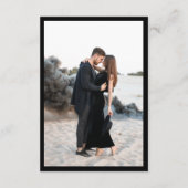 Genevieve Black モダン Photo結婚's エンクロージャーカード (裏面)