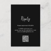 Genevieve Black モダン Photo結婚's 出欠カード (正面)