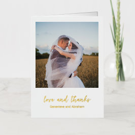 Genevieve Photoモダン結婚's 箔グリーティングカード