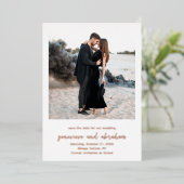 Genevieve Photoモダン結婚's 箔招待状 (立ち正面)