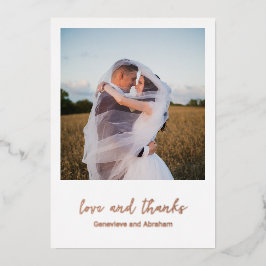 Genevieve Photoモダン結婚's 箔招待状