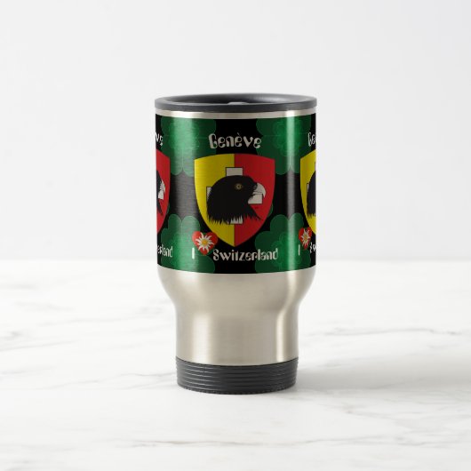 Genf, Genève, Ginevra, Genevra Tasse トラベルマグ (中央)