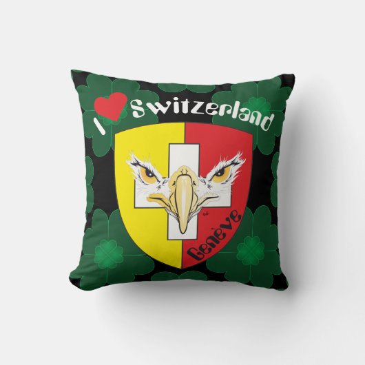 Genf / Genève Schweiz Suisse Svizzera Kissen クッション (正面)