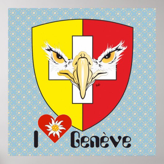 Genf / Genève Schweiz Suisse Svizzera Poster ポスター (正面)