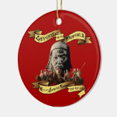 Genghisおよびモンゴル人: 旅行を殺しますか、または征服して下さい セラミックオーナメント (左)