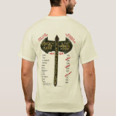 Genghis 「Kahn-tagious」旅行(人のライト) Tシャツ (裏面)