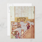 Genghis Khanは集会に向かって演説する ポストカード (正面/裏面)