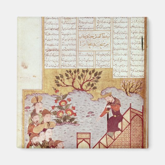 Genghis Khanは集会に向かって演説する マグネット (正面)