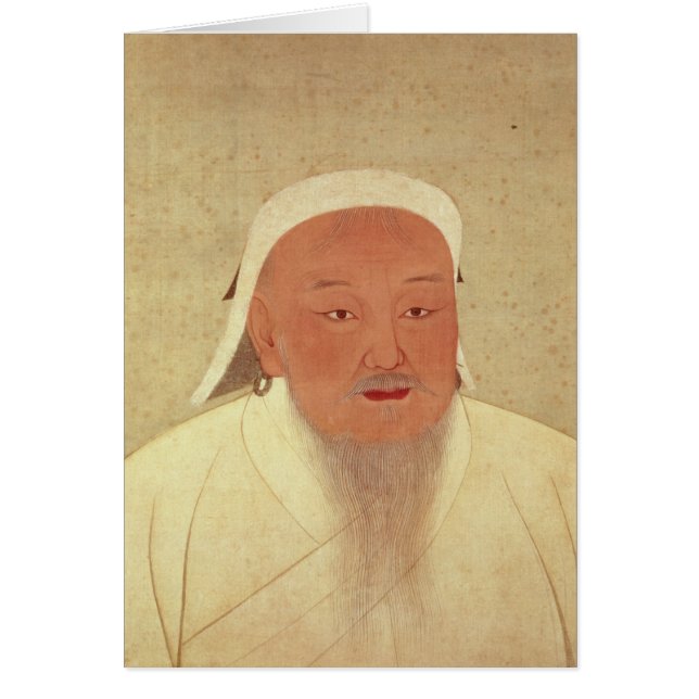 Genghis Khan、モンゴル語Khanのポートレート (正面)