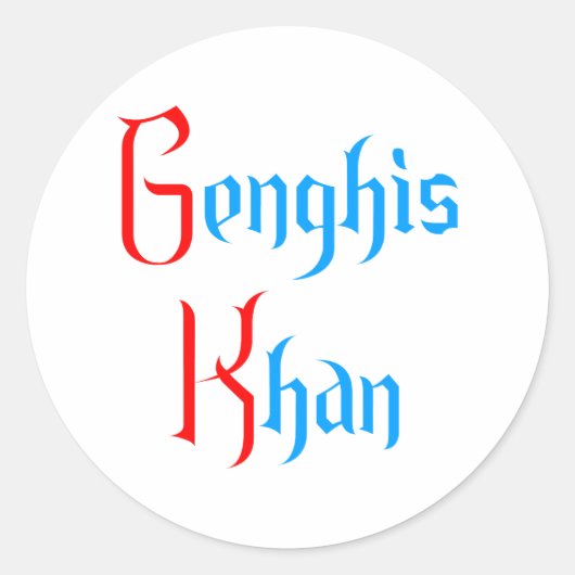 Genghis Khan ラウンドシール (正面)