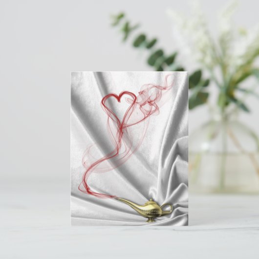 Genie Lamp with Data Smoke – はがき (スタンド正面)