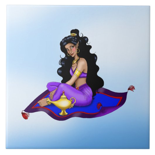 Genie Magic Carpet Lamp Blue Sky タイル (正面)