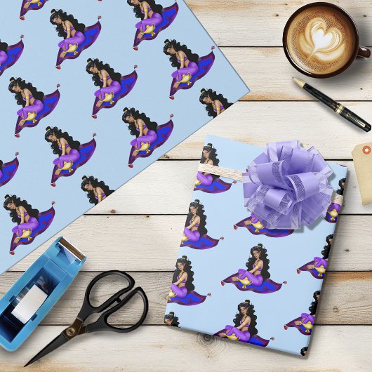 Genie Magic Carpet Lamp Blue Sky ラッピングペーパー