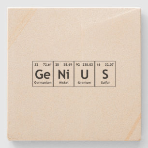GeNiUS化学周期表語要素 ストーンコースター