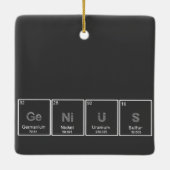 GeNiUS周期テーブル要素オーナメント セラミックオーナメント (裏面)