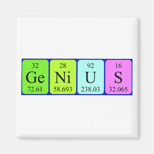 Genius周期表名磁石 マグネット