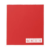 GeNiUS周期表 ノートパッド (正面)