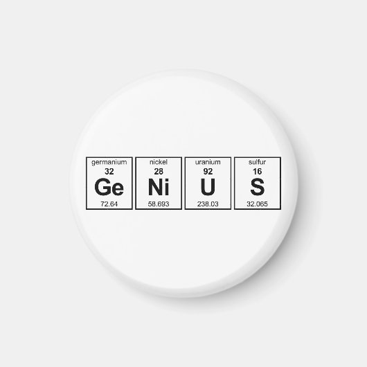 GeNiUS周期表 マグネット (正面)
