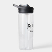 GENiUS周期表 – 科学おもしろいデザイン ウォーターボトル (右面)