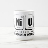 GENiUS周期表 – 科学おもしろいデザイン コーヒーマグカップ (中央)